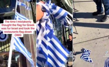 TikToker Arrested for Tearing Down Greek Flags She Thought Were Israeli