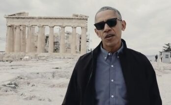 Barack Obama on the Acropolis of Athens in 2016.