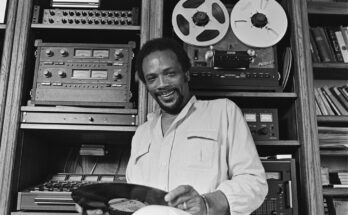 Quincy Jones in his Studio