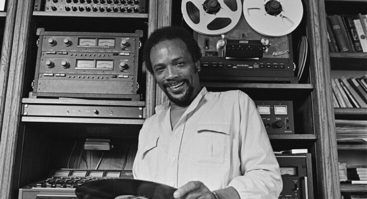 Quincy Jones in his Studio